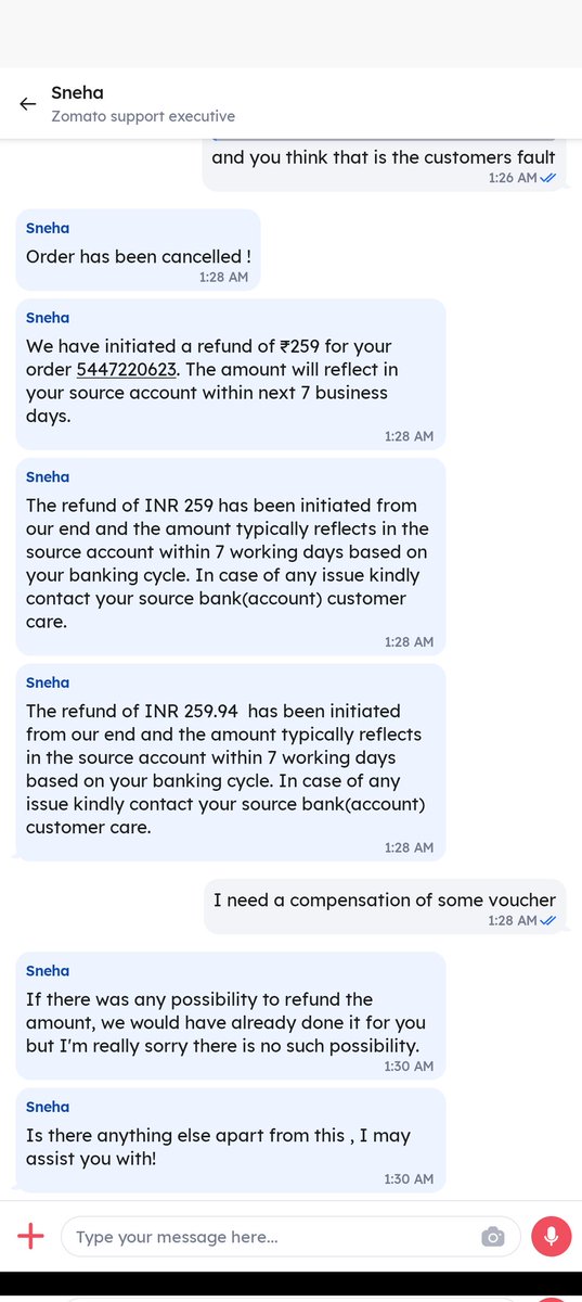nadeemnaser's tweet photo. @zomatocare @zomato I've ordered food &amp; I've been waiting with the status that the food is being prepared,&amp; upon calling the restaurant tells me that they cannot fulfill the order.still the order is in being prepared status,being a gold membership customer,I must be compensated https://t.co/rC03Ti21nH