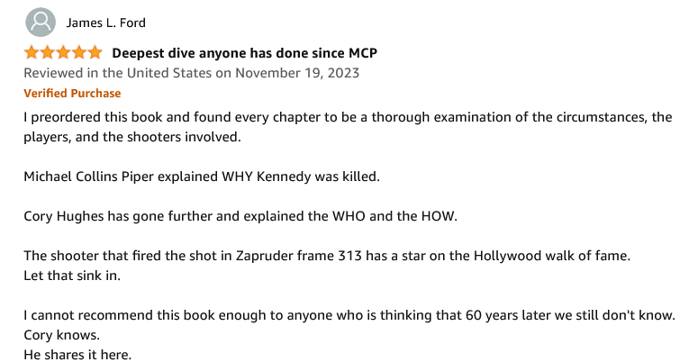 ForbiddenKnow10's tweet photo. The definitive book on the assassination of John F. Kennedy is out now! 'A Warning From History' by Cory Hughes is available now on Amazon! #jfkassassination #jfk https://t.co/BJLBBKKYxo https://t.co/w56Amtsy2s