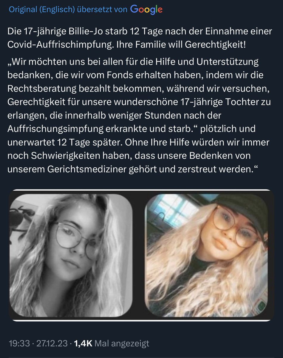 KostInnen's tweet image. #plötzlichundunerwartet tot - und das mit 17 Jahren. Aber was soll‘s? Alles ganz normal - heutzutage.
x.com/angelanashtn/s…