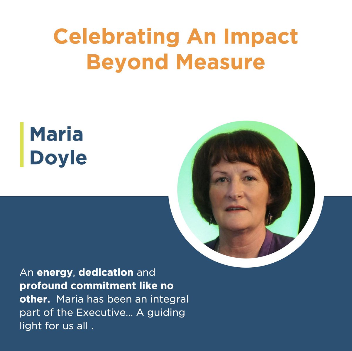 🌟 Celebrating Maria Doyle: An Impact Beyond Measure 

As an organisation, we stand in awe of Maria Doyle's remarkable embodiment of our core values within the International Confederation of Principals.