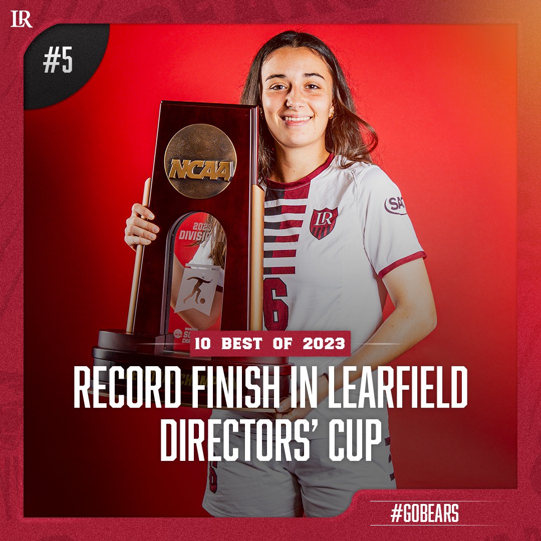 𝑇𝓞𝓟 10 𝓞ℱ 2023❕ The countdown reaches the top 🖐️ and clocking in at number 5 is the record-breaking finish in the Learfield Directors' Cup standings. STORY: lrbears.com/news/2023/12/2… #GOBEARS