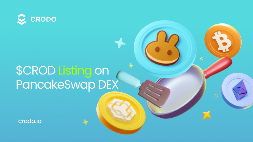 Crodo (@crodo_io) on Twitter photo Now everyone can buy or sell the CROD token on the PancakeSwap exchange, direct link to exchange: pancakeswap.finance/swap?chain=pol…
#crodo #polygon #Pancakeswap #crod <a href="/PancakeSwap/">PancakeSwap</a> Now everyone can buy or sell the CROD token on the PancakeSwap exchange, direct link to exchange: pancakeswap.finance/swap?chain=pol…
#crodo #polygon #Pancakeswap #crod <a href="/PancakeSwap/">PancakeSwap</a>