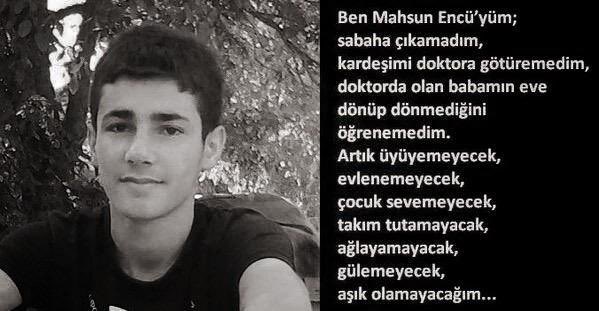 FerhatEncu's tweet photo. Ben Mahsum Encu’yum… #Roboski13YılOldu https://t.co/SMQ8DfLopr