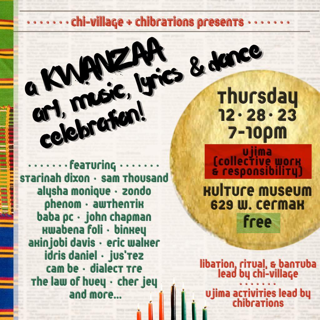 Tomorrow!!! #Chicago let’s do #Kwanzaa2023 I’ll say a poem or 2!