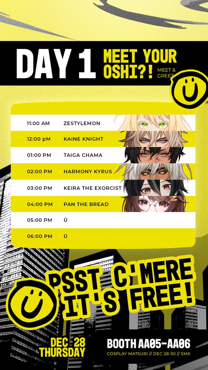 dayjobuTV's tweet image. We’re ready for you #CosplayMatsuri2023 🙂

See you at booth AA05.

#ÜxCosMatsu2023