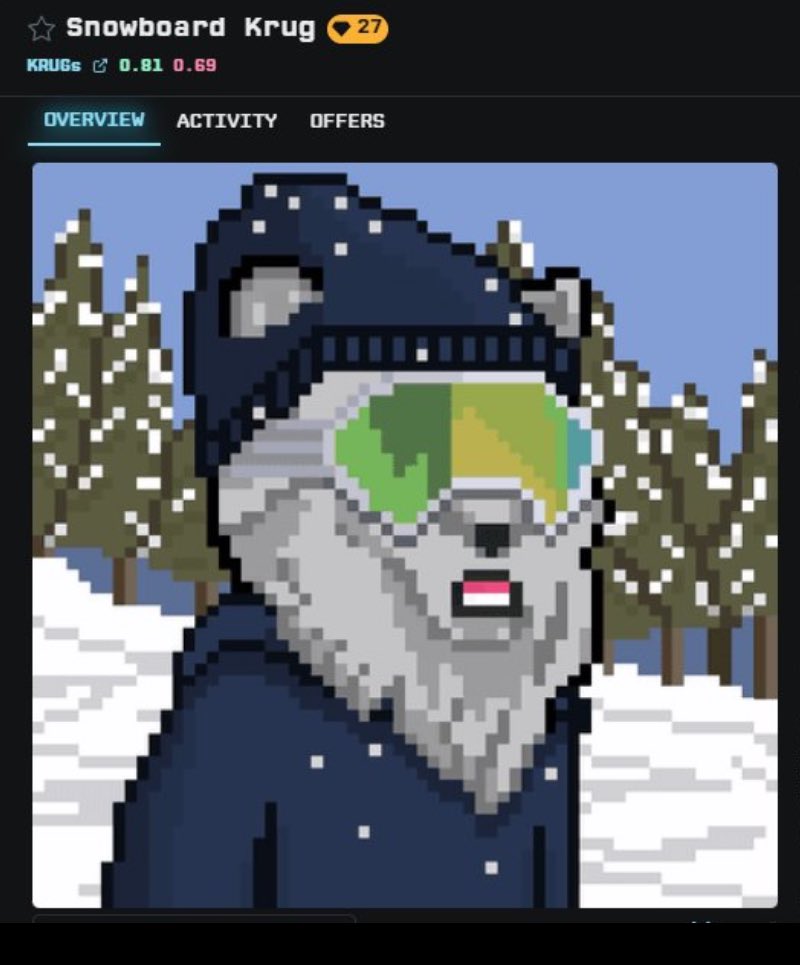 Is it just me or does the <a href="/KrugsNFT/">KRUGs</a> art just keep getting better 🏂