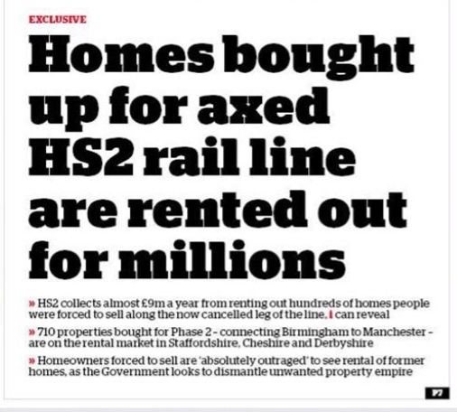 Sunak and the Tories profiting by £9m per year from HS2 home sellers misery.

#ToriesOut538
#SunakOut428
#HS2 #ToryCorruption
#GeneralElectionNow