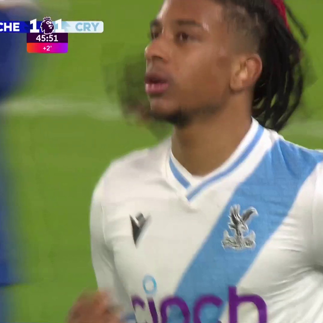 Michael Olise brings Crystal Palace level at Stamford Bridge! 👀📺 @peacock