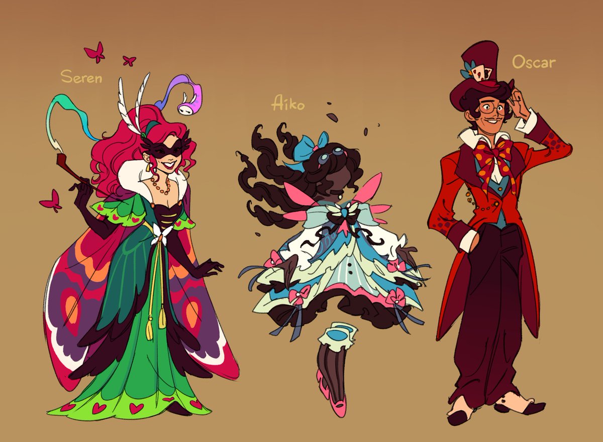 xamag_draws's tweet image. [OCs] pretty sketchy but i&apos;ve been rotating how i&apos;d rewrite/redesign them now..