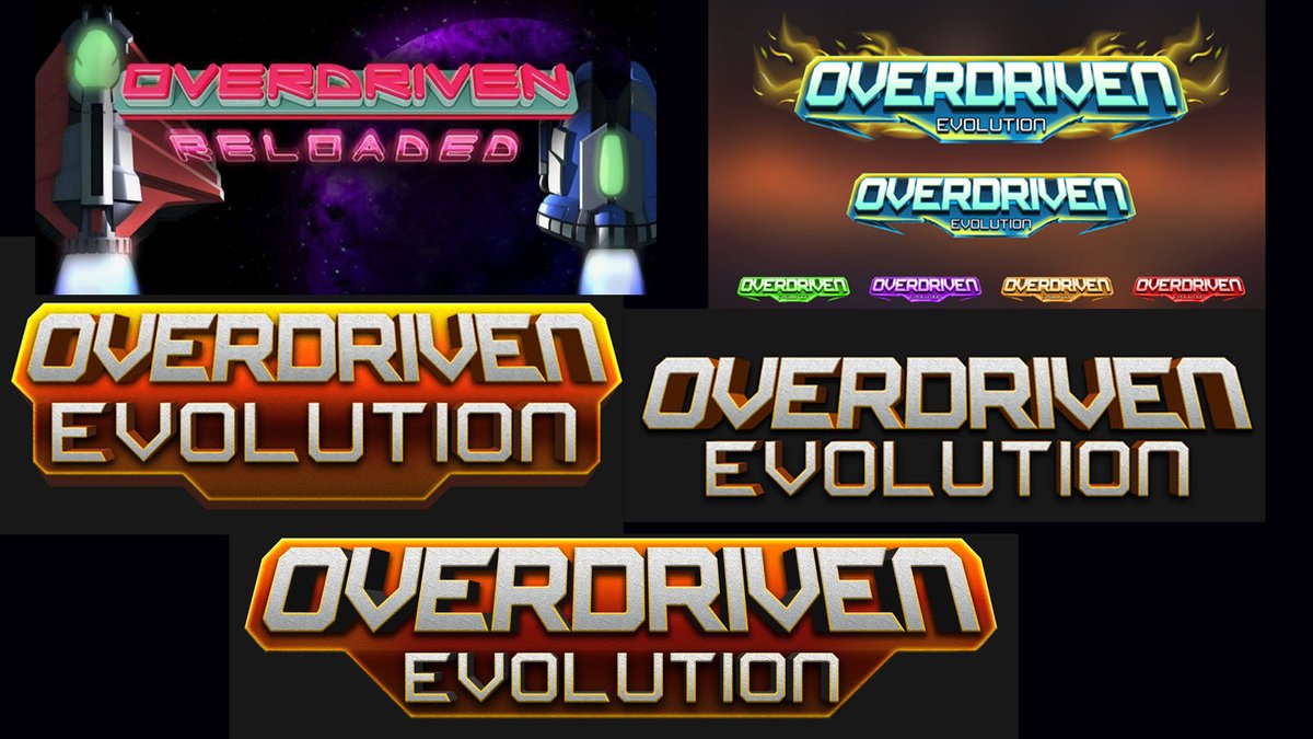 VGNYSoft's tweet photo. How a logo evolves from when we get developer's assets, to final stage. There is work to do, and a process to follow. #overdrivenevolution #indigamesproduction #nindies #shmups #physicalgames #producingamecovers https://t.co/8jUCx6zzJR