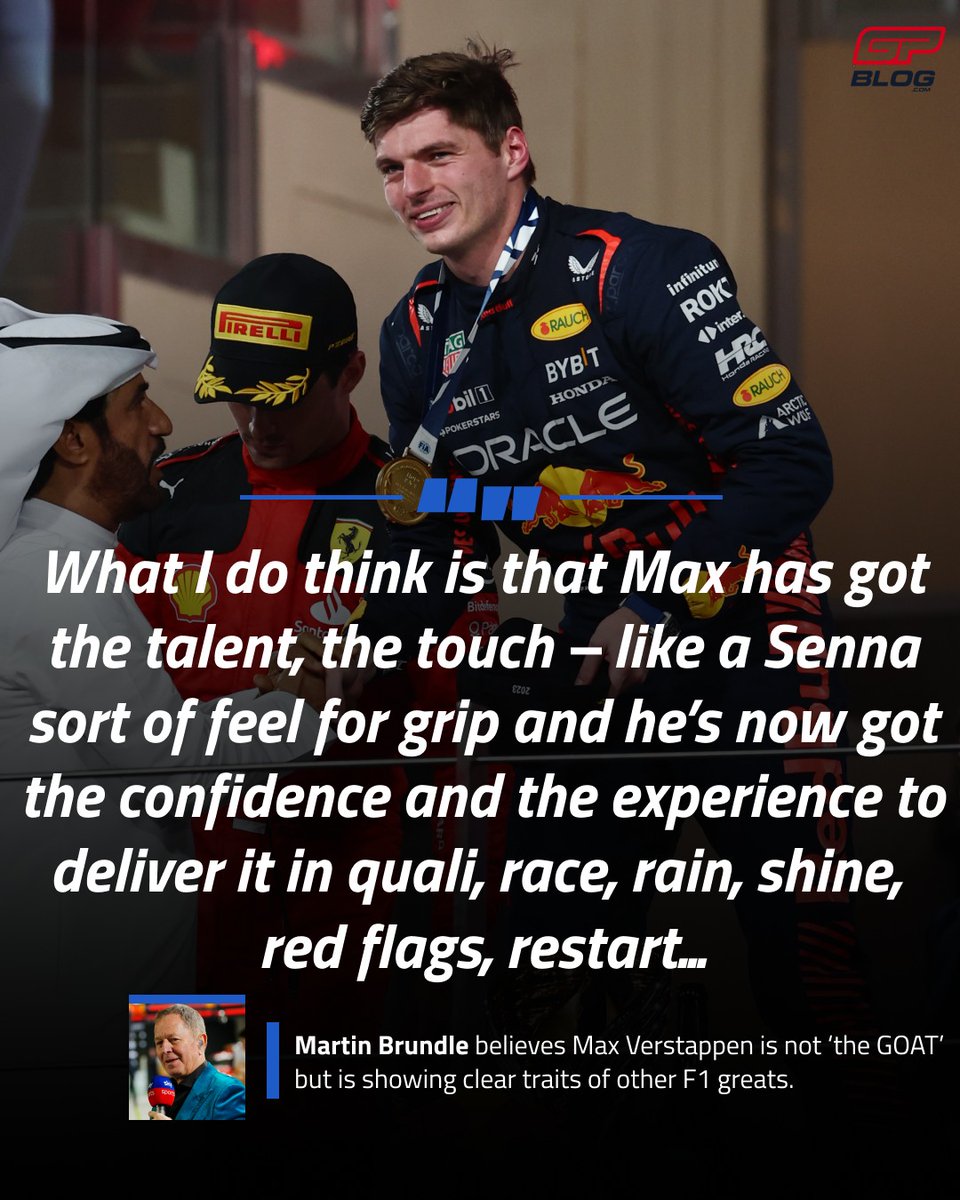 Martin Brundle has a lot of praise for Max Verstappen, but he doesn't believe he's on the level of a 'GOAT' just yet
Do you agree with Brundle? Who do you think is the GOAT of F1?
#f1 #formula1 #motorsport #brundle #martinbrundle #redbull #redbullracing #verstappen #maxverstappen