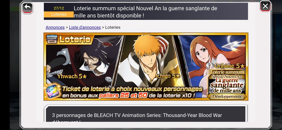 Narukezen1's tweet photo. @bleachbrs_fr #BBSNouvelAn  Banger cette loterie https://t.co/nhHxGU57vh