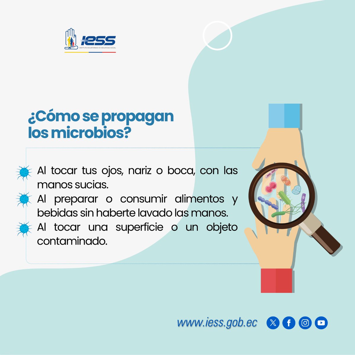 IESSec's tweet photo. #IESSatuServicio | El lavado de manos 🧼👏🏻es una práctica sencilla que toma entre ⏰40 y 60 segundos.

🏷️Evita enfermedades infecciosas y puede salvar vidas. https://t.co/6W4hEr6IOm