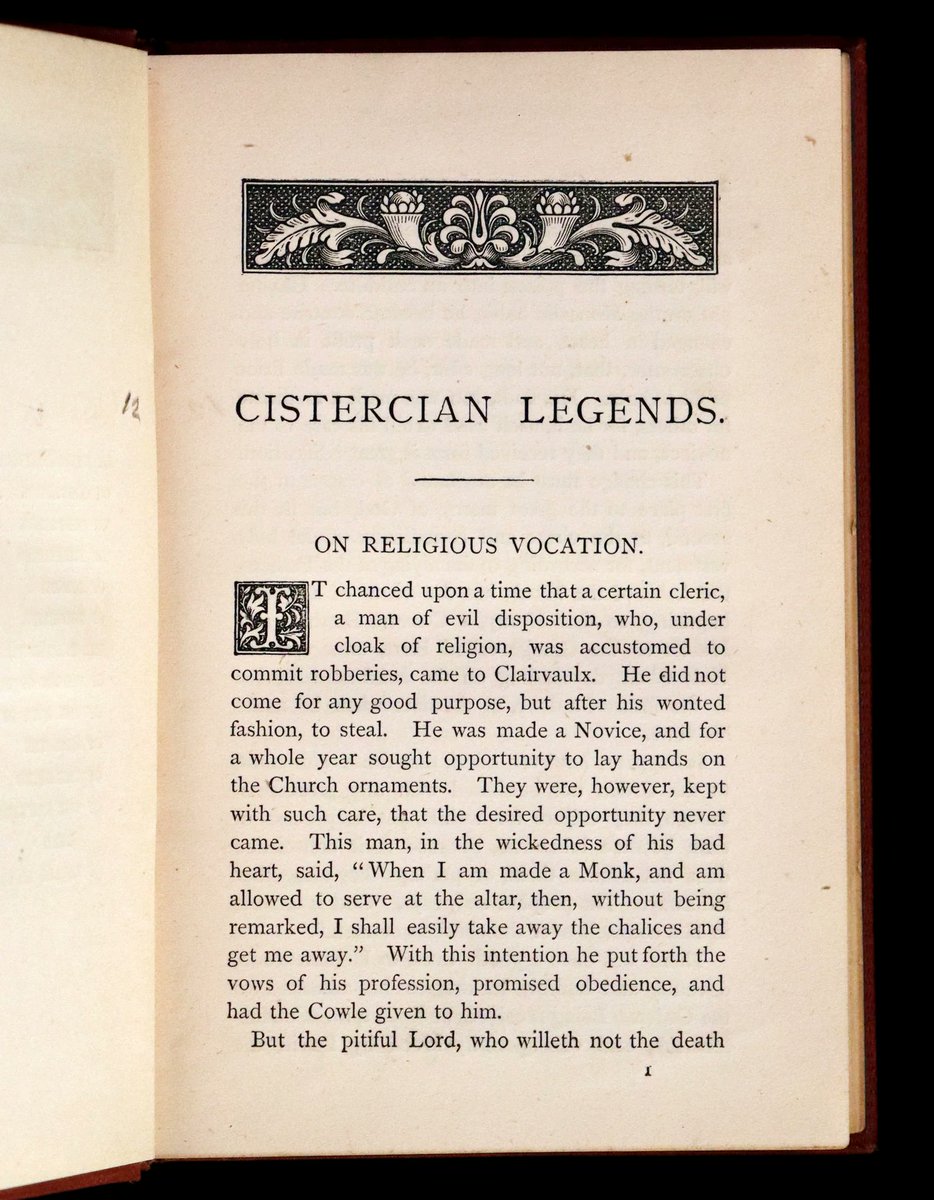 mflibra's tweet photo. 1872 Scarce 1stED - Cistercian Legends of the Thirteenth Century, translated from the Latin by Henry Collins.
https://t.co/LNQgKNPNFc
#BookWithASoul #FirstEdition #HenryCollins #Cistercian #Legends #bookworm #library #bookstore #booknerd #rarebooks #bibliophile https://t.co/kGxDYNLp2O