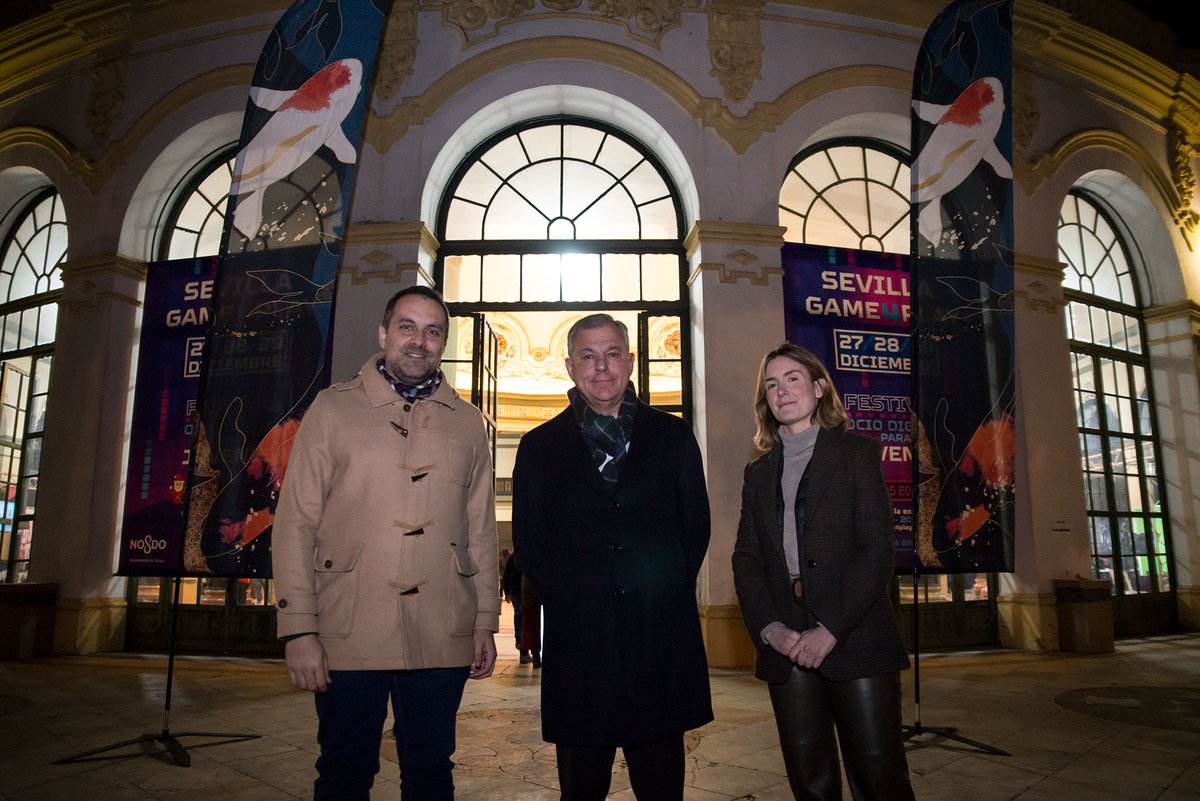 EventosBWG's tweet photo. Ha arrancado #Game4Play Sevilla, impulsado por el @Ayto_Sevilla en colaboración con la promotora BWG.

Y estamos encantados con la visita del alcalde de Sevilla, José Luis Sanz, y la delegada Blanca Gastalver.

Estaremos hasta el día y 29 en el Casino de la Exposición. https://t.co/mMFdU5fGMm