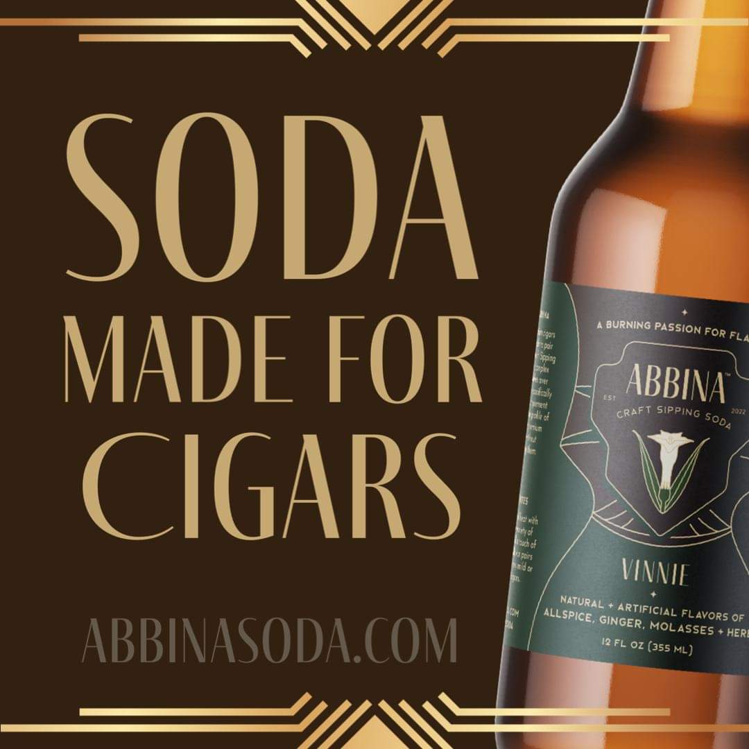 Abbina soda, uniquely crafted to pair with cigars! #cigaranddrink