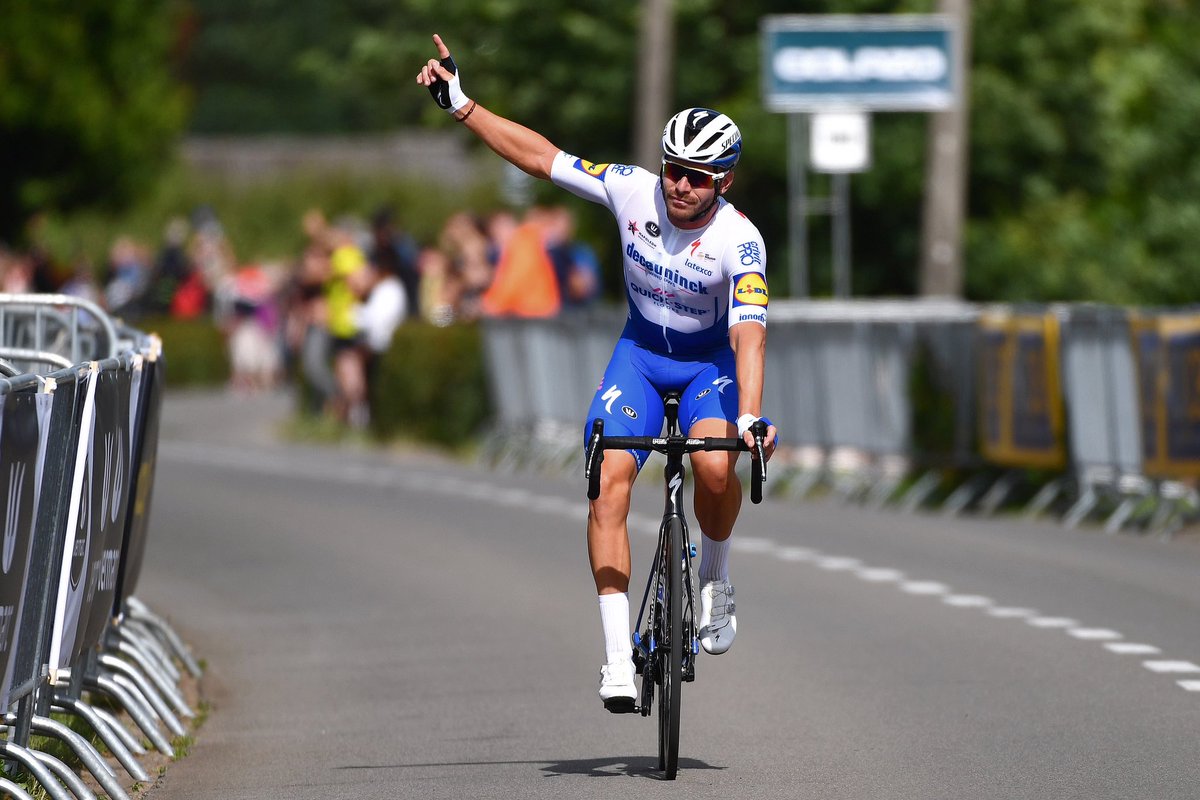 soudalquickstep's tweet photo. From riding for our U23 team to joining the Wolfpack, giving everything out there each time he pinned on a number and leaving his mark on the team during a memorable six-year stint - what a ride it’s been for @flosenech 👏

Chapeau, Florian 🎩

Photo: @GettySport https://t.co/xmXxDMRIpQ