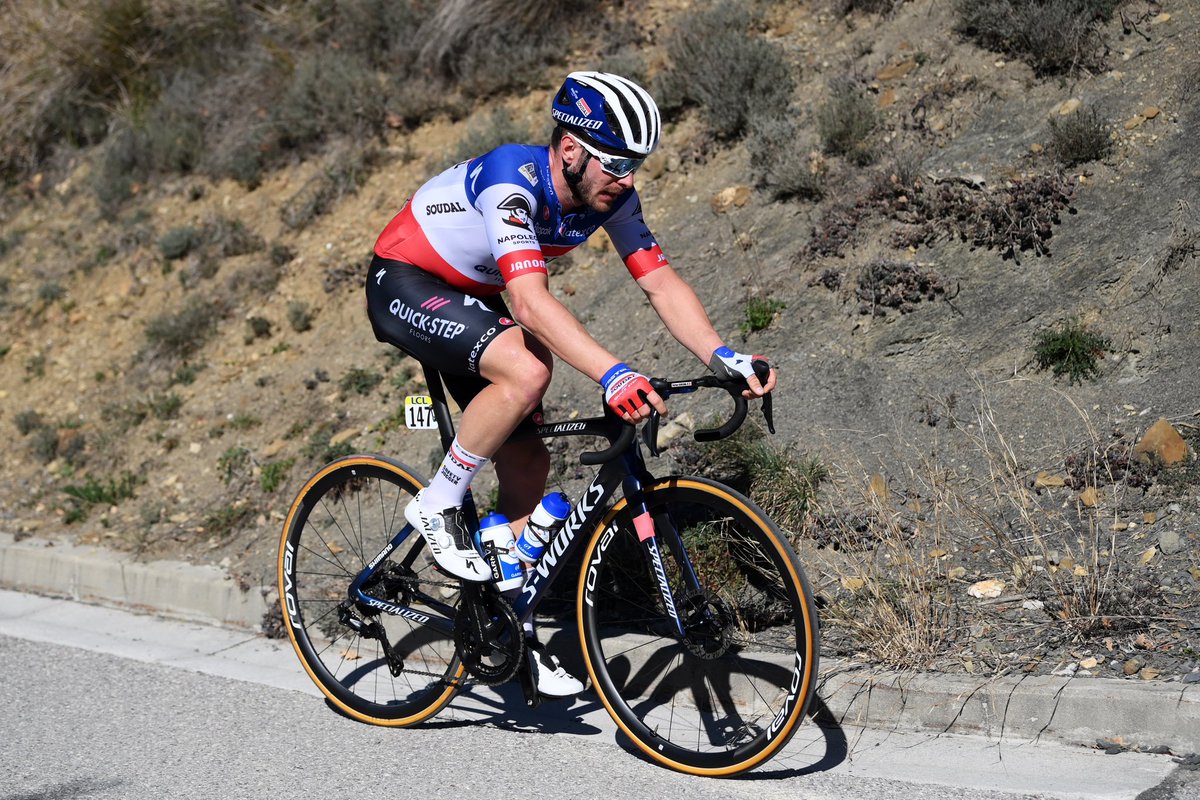 soudalquickstep's tweet photo. From riding for our U23 team to joining the Wolfpack, giving everything out there each time he pinned on a number and leaving his mark on the team during a memorable six-year stint - what a ride it’s been for @flosenech 👏

Chapeau, Florian 🎩

Photo: @GettySport https://t.co/xmXxDMRIpQ