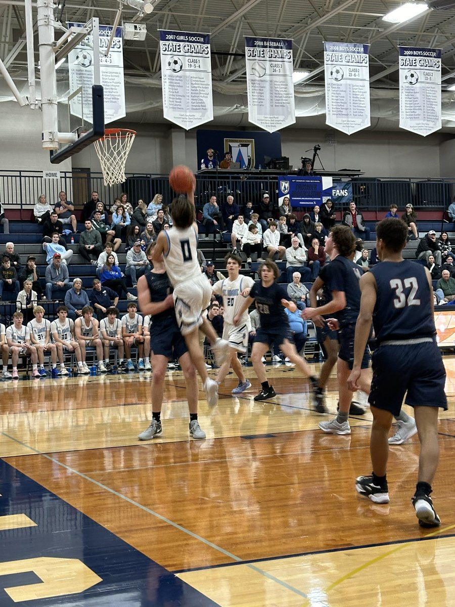 Boys final, <a href="/SDHSBBall/">StDominic Boys BBall</a> defeats FHC 64-57. Jeremiah Neal finishes with 29 for St. Dominic. They’ll face Holt tomorrow in the semifinals.