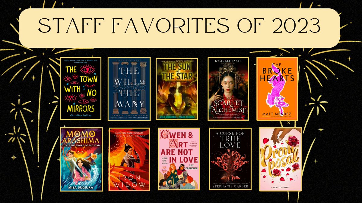 As 2023 draws to a close, we are reflecting back at our favorite books that came out this year! Check out our blog here: tinyurl.com/STAFF-FAVS-OF-… 🎇🥳