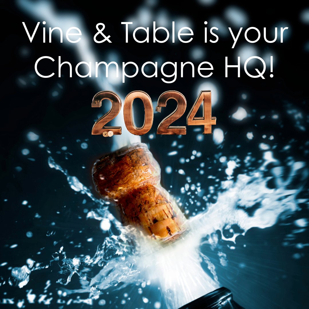 Vine & Table has a cellar full of amazing champagnes and sparkling wines. We are your Champagne HQ this New Year's Eve! Stop in anytime this week or click to shop online...bit.ly/3TI6mXh #champagne #party #newyear #celebration #carmel #carmelIN