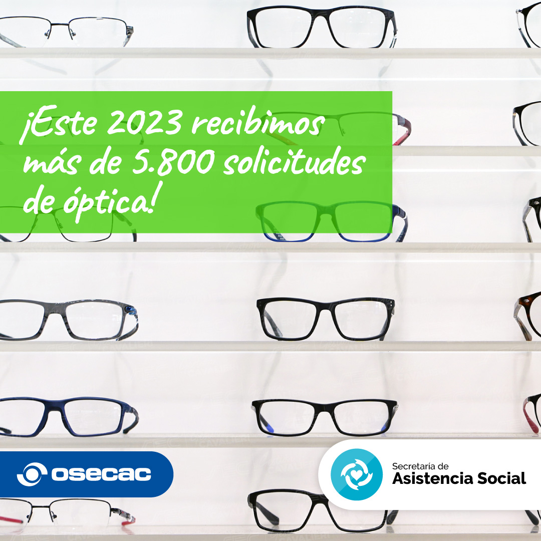 Este año, desde la Secretaría de Asistencia Social, recibimos más de 5800 solicitudes para el beneficio de óptica 😎

Muchas gracias a todos/as los/as afiliados/as por confiar en nosotros/as. 

👉Vos también podés solicitar tus lentes ingresando en beneficios.sec.org.ar/Optica.
