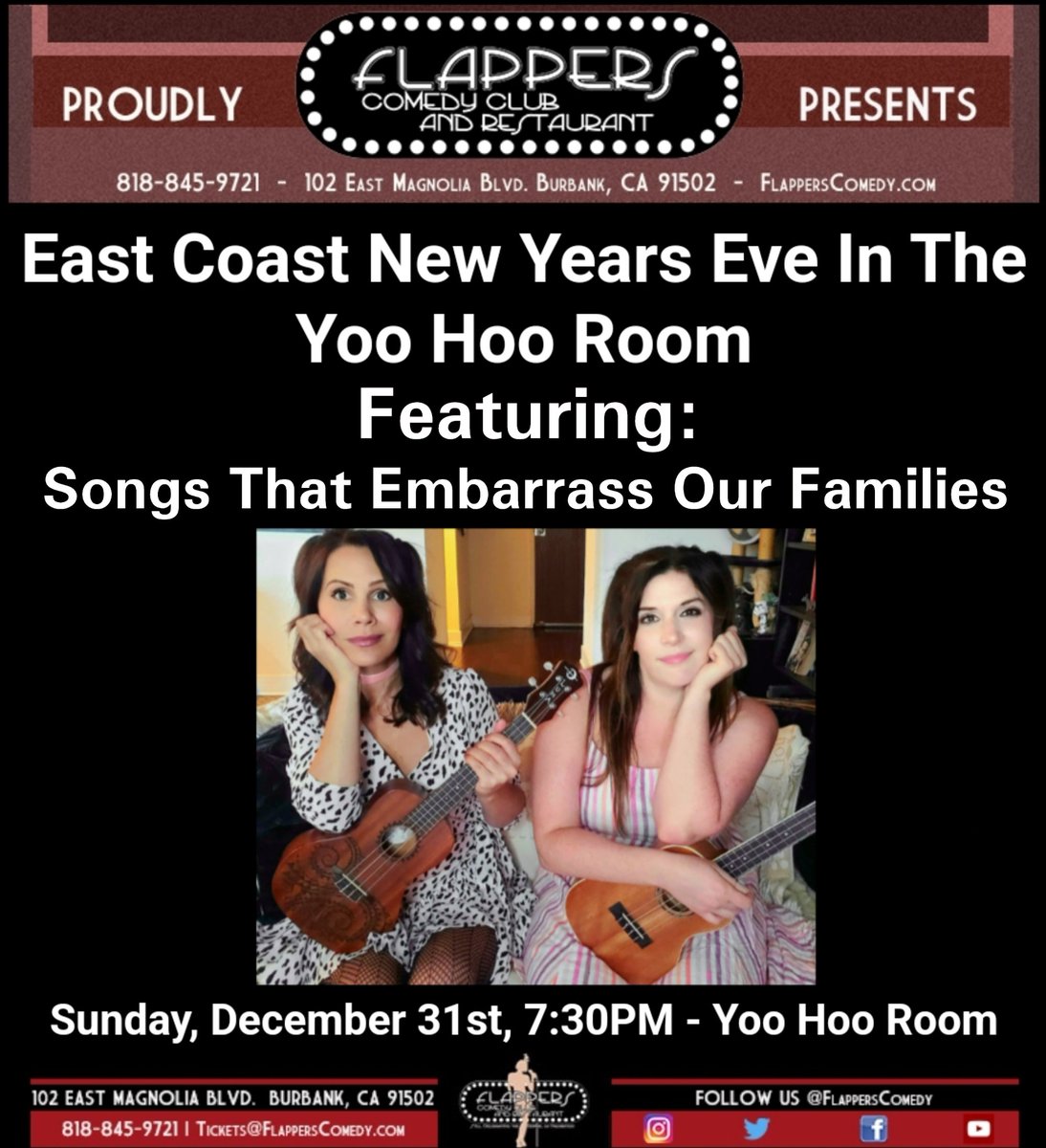 carlabetz's tweet photo. New Year's Eve at Flappers Comedy!
#nye2023 #standupcomedy https://t.co/A0WV1ls9HK