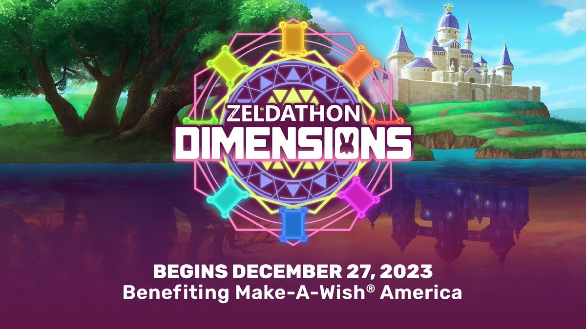 Zeldathon's tweet image. We are 🔴LIVE🔴 with #Zeldathon Dimensions!

Join us as we play the Legend of Zelda and fundraise for @MakeAWish! 🤍

📺Watch: twitch.tv/zeldathon
💳Donate: donate.zeldathon.com
📋Schedule: zeldathon.com/schedule 
🎁Prizes: zeldathon.com/prizes
👕Merch:…