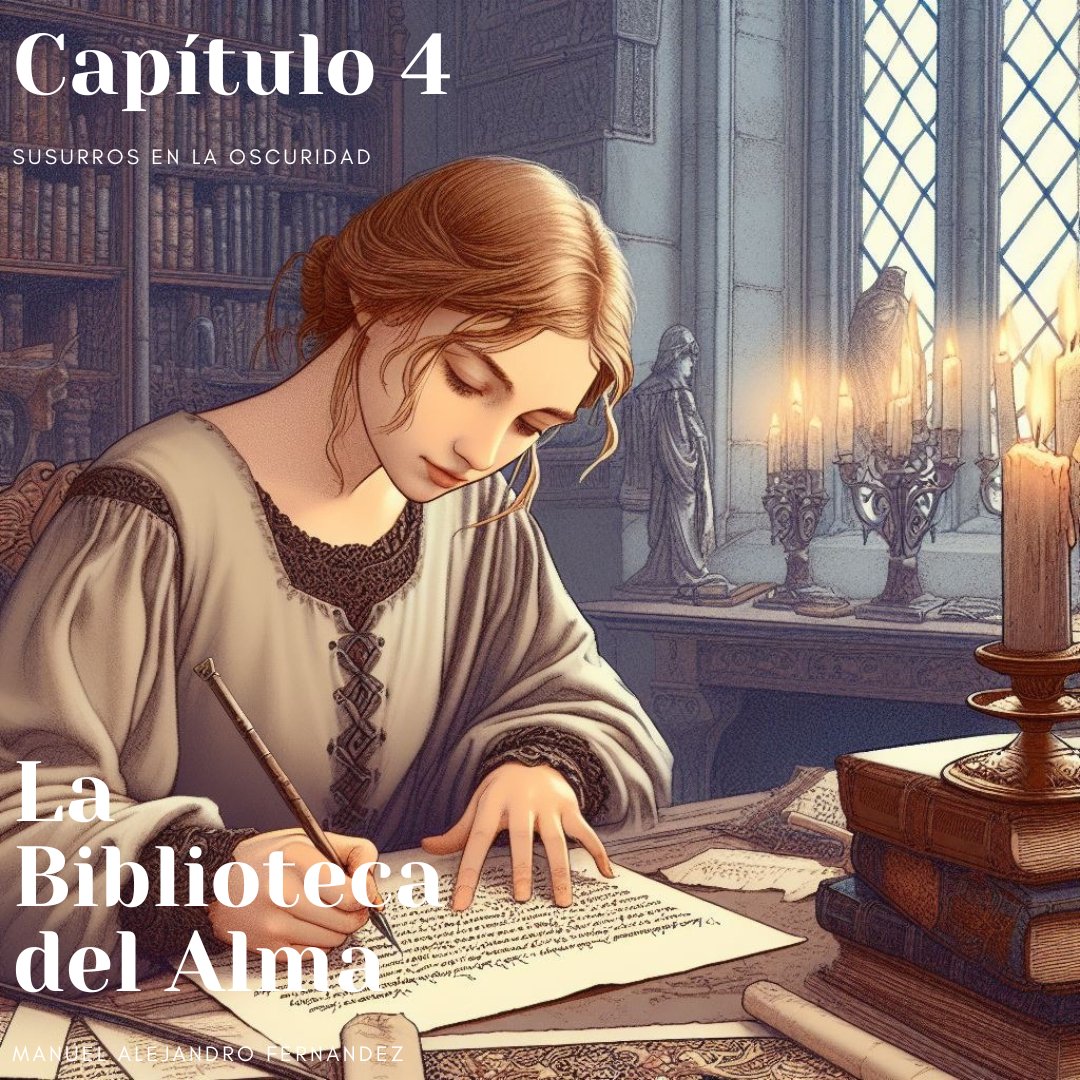 LBDAlma's tweet photo. 📚 ¡Magia, misterio y fantasía en "La Biblioteca del Alma"! 🌟 Capítulo 4 gratis: Susurros en la Oscuridad. 📖✨ Capítulo 10 disponible, y en Patreon, ¡hasta el 16! 🚀🔮 #LaBibliotecaDelAlma #Fantasía #LeerGratis #PatreonExclusivo https://t.co/pg0YBRKdiB