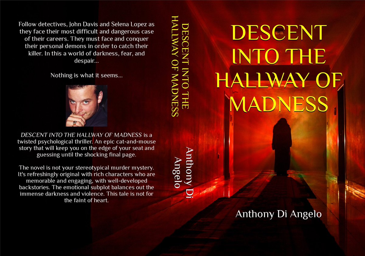 New cover for my book… #descentintothehallwayofmadness #newcover #update #AuthorUpROAR #AuthorsOfTwitter #WritingCommunity #Readers #readersoftwitter #thrillerbooks #serialkiller #murdermystery #psychologicalthriller