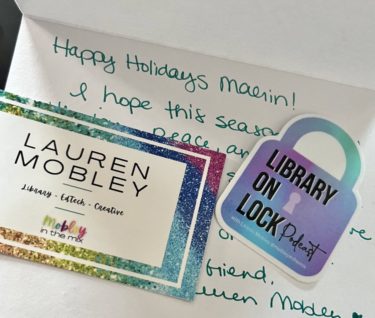 BookishMaerin's tweet photo. Happy mail from one of my faves!! Obsessed with #libraryonlock and my new sticker! 💯@MobleyintheMix 🤩🫶🏼 https://t.co/OE928u4Rz9