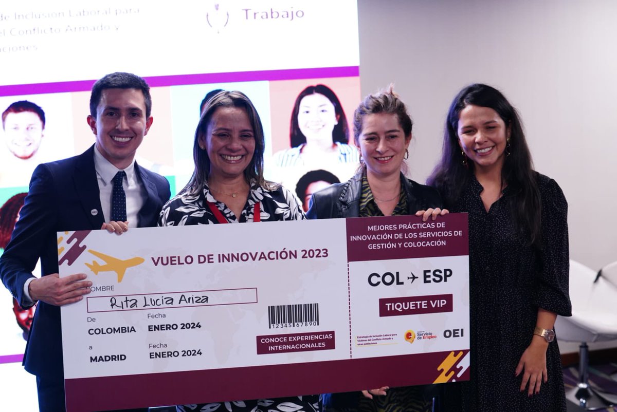 Luz Dana 🌻💚 (@luzdanale) on Twitter photo Quiero felicitar de manera especial a la Agencia Pública de Empleo de La Guajira por ser la ganadora del Concurso de Innovación para los Servicios de Gestión y Colocación de Empleo, otorgado por <a href="/ColombiaOEI/">OEI Colombia 🇨🇴</a> y <a href="/ServiciodEmpleo/">Servicio Público de Empleo</a> para conocer buenas prácticas en España 🇪🇸 Quiero felicitar de manera especial a la Agencia Pública de Empleo de La Guajira por ser la ganadora del Concurso de Innovación para los Servicios de Gestión y Colocación de Empleo, otorgado por <a href="/ColombiaOEI/">OEI Colombia 🇨🇴</a> y <a href="/ServiciodEmpleo/">Servicio Público de Empleo</a> para conocer buenas prácticas en España 🇪🇸