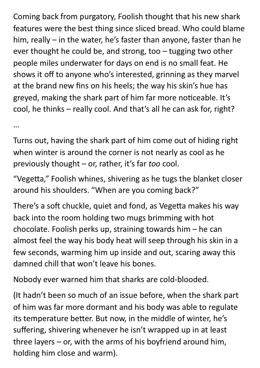 180hugrat's tweet photo. — Fooligetta AU —
ever since he came back from purgatory, foolish has been suffering the effects of becoming more cold-blooded. luckily, he has a boyfriend to keep him warm.
cubitos not ccs!!
AO3 LINK AT END OF THREAD
#12DaysOfFooligetta
(1/2) https://t.co/nTW1toYHkY