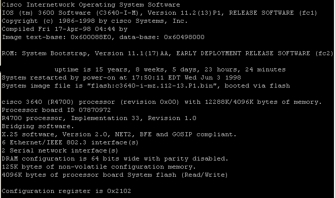 marceloadaes's tweet photo. @felipeneto Esse roteador Cisco ficou 15 anos sem desligar. https://t.co/36oP80CaPj