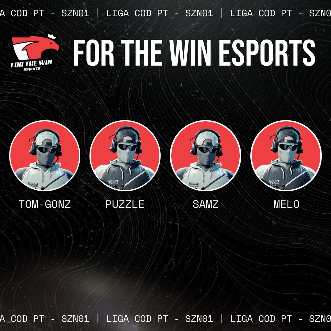CODAC_EU's tweet photo. Os campeões do KICK-OFF LCPT!

A @ftwesports está de volta ao COD e com um roster novo:

👤@tom_gonz (C)
👤@puzzleCOD 
👤@xSAMZs
👤@melo8_ https://t.co/ga7huCQ3sQ