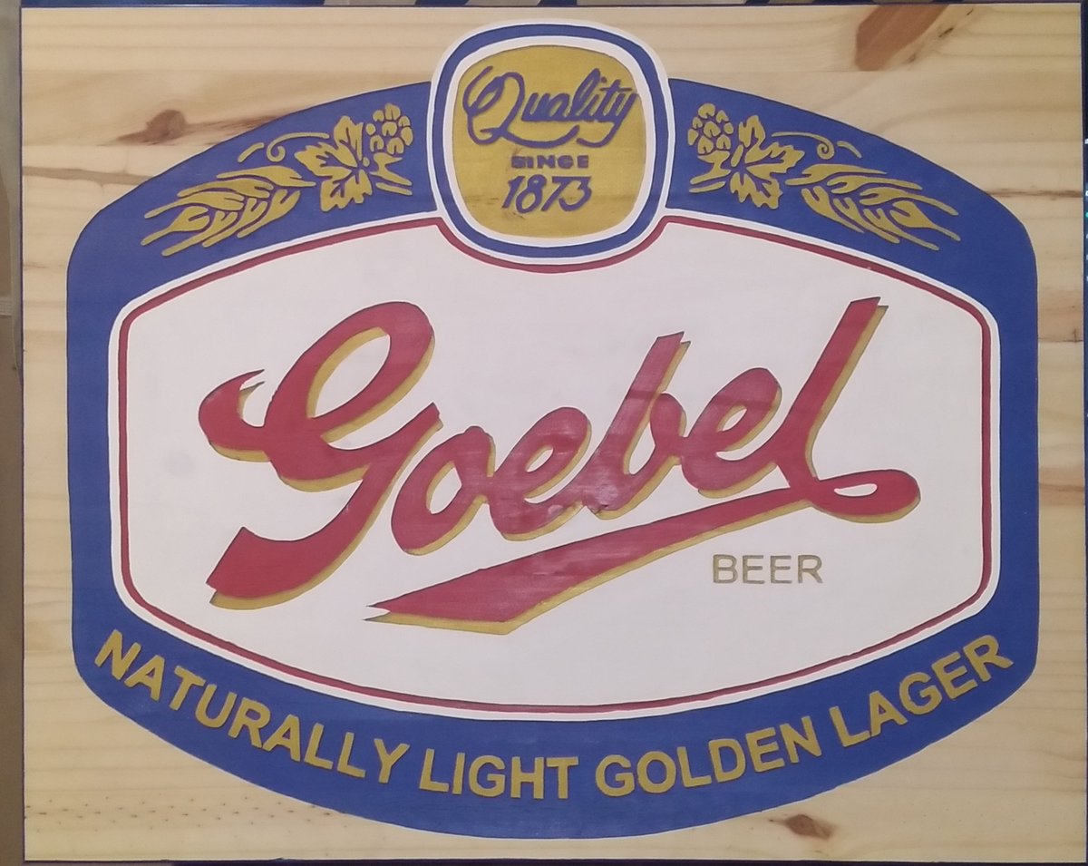 routeddesigns's tweet photo. Finished this up the other day. It's the logo of a historic beer company from Detroit. Turned out pretty good. She's a beaut! https://t.co/plaWcrPnM5