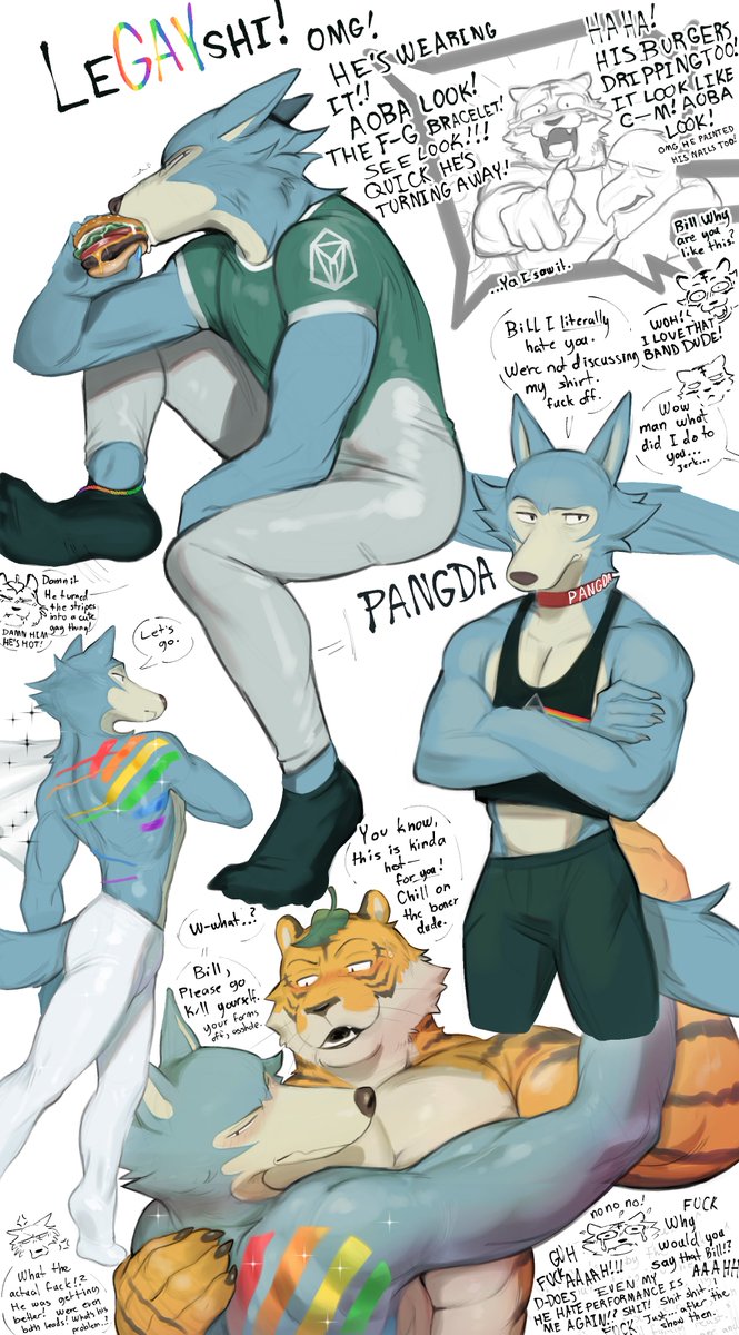 pangdaArt's tweet photo. Prideful Legoshi (Bill's also gay) https://t.co/faL0vJMwrE