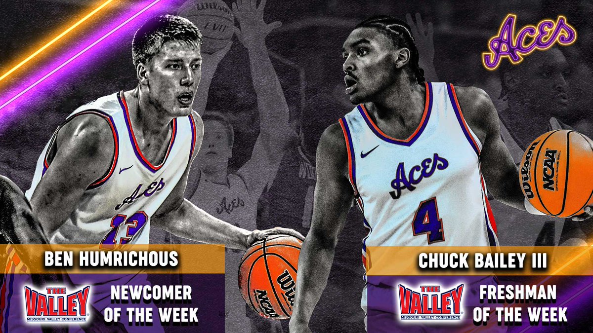 Earning some more respect!!!

🏆 Ben Humrichous - MVC Newcomer of the Week
🏆 Chuck Bailey III - MVC Freshman of the Week

📰 bit.ly/48wvHrw
🏀 #ForTheAces