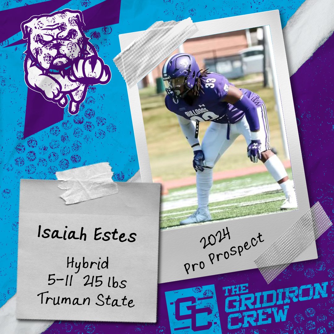 Gridiron_Crew's tweet photo. ⚠️ Attention Pro Scouts, Coaches, and GMs ⚠️

You need to look at 2024 Pro Prospect, Isaiah Estes, a LB/SS from @Truman_FB

👀 See our Interview: https://t.co/2xYDuP6sjV

#2024ProProspect #DraftTwitter #NFLDraft #NFL #CFLDraft #CFL #ProFootball 🏈 https://t.co/IeYnRMTo05