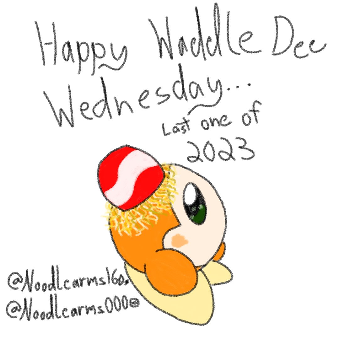NoodleArms16's tweet photo. Happy waddle dee Wednesday, specifically the last Wednesday of 2023
Here's to hoping 2024 is a better year
#waddledeewednesday https://t.co/TMI33F8Udv