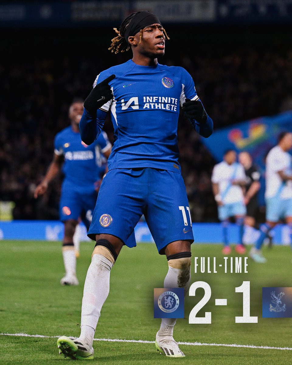 ChelseaFC's tweet photo. THREE POINTS! 💙 https://t.co/Z91vejcbYA