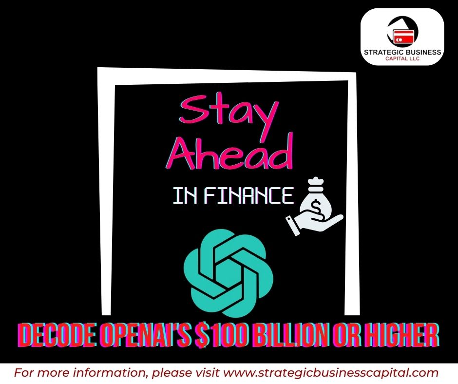 StrategicBC1's tweet photo. 🚀💼 Stay Ahead in Finance: Decode OpenAI's Funding Buzz!👇 https://t.co/106iApUYCG

🌟 What You'll Receive: #FinanceBuzz #InvestmentNews #FinanceInsights #InvestmentStrategies #StrategicBusinessCapital #FinancialPlanning #MoneyMatters https://t.co/aNT62geogh