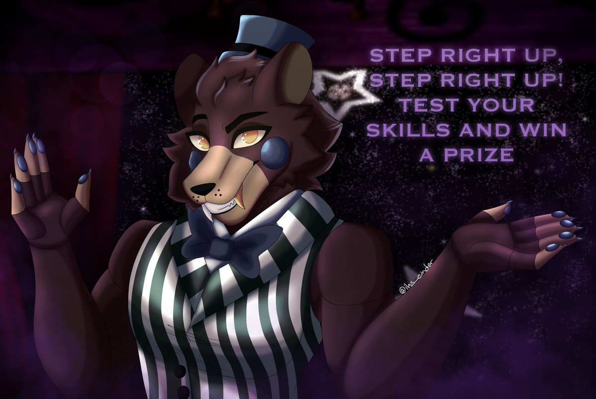 step right up 

#fnaf  #FiveNightsAtFreddys #fnafhelpwanted2 #fnafhelpwanted #HelpWanted2 #helpwanted #FNAFHW2 #carnie #fnaffanart #fnafart