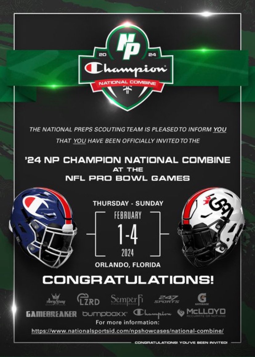 So excited to be invited to the NP Champion National Combine in Orlando, Florida‼️🔥<a href="/NPShowcases/">National Preps Showcases</a>