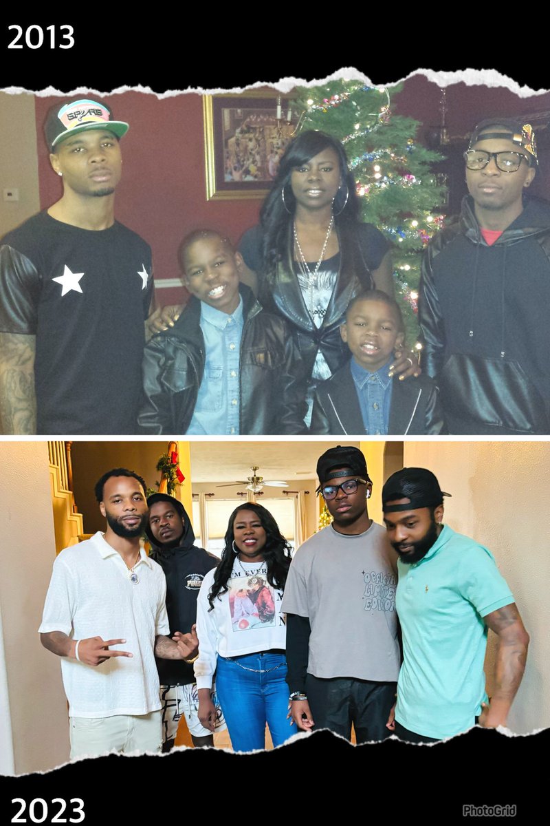 Happy Holidays from my family to yours!! #HappyHolidays2023 
#thenandnow #boymom