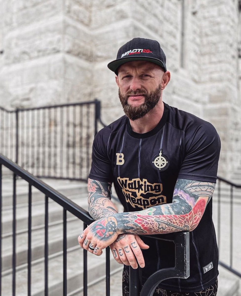 One of many collaborations between <a href="/BLCKSMTHApparel/">BLCKSMTH</a>  and former Impact Wrestling world champion, Walking Weapon. A timeless colour scheme that always works.