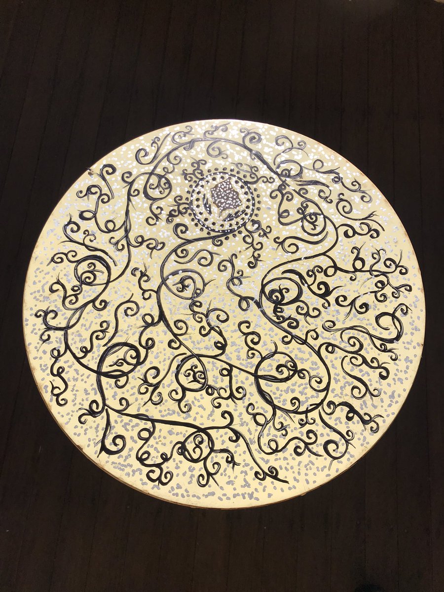 djv0073's tweet image. #djartsjournal
#trashandtreasure
#scrollwork
#dotpainting
#divineintuition 
#skywriter673