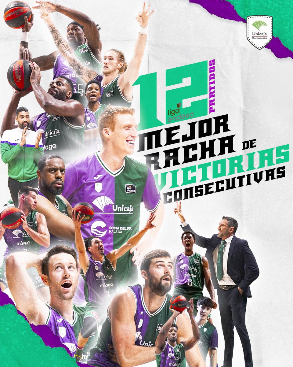 unicajaCB's tweet photo. ✅✅✅✅✅✅✅✅✅✅✅✅

¡𝟭𝟮 𝗩𝗜𝗖𝗧𝗢𝗥𝗜𝗔𝗦 𝗖𝗢𝗡𝗦𝗘𝗖𝗨𝗧𝗜𝗩𝗔𝗦 𝗘𝗡 @ACBCOM!

🔥¡RÉCORD DEL CLUB!🔥

💚💜 #YoSoyDelUnicaja #LigaEndesa https://t.co/aFConfPPDV