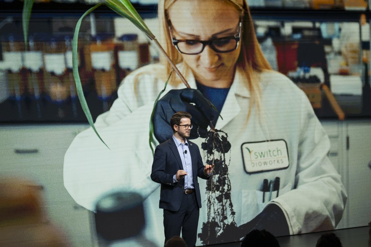 It was great to be at <a href="/EmCollective/">Emerson Collective</a> #ECDemoDay2023 to share the work we are doing to feed the world #sustainably.   Listen as our CEO, Tim Schnabel (<a href="/ScienceSchnabel/">Tim Schnabel</a>), explains how starting small🦠can have a huge impact🌏: youtu.be/qV6ImEAyYCE