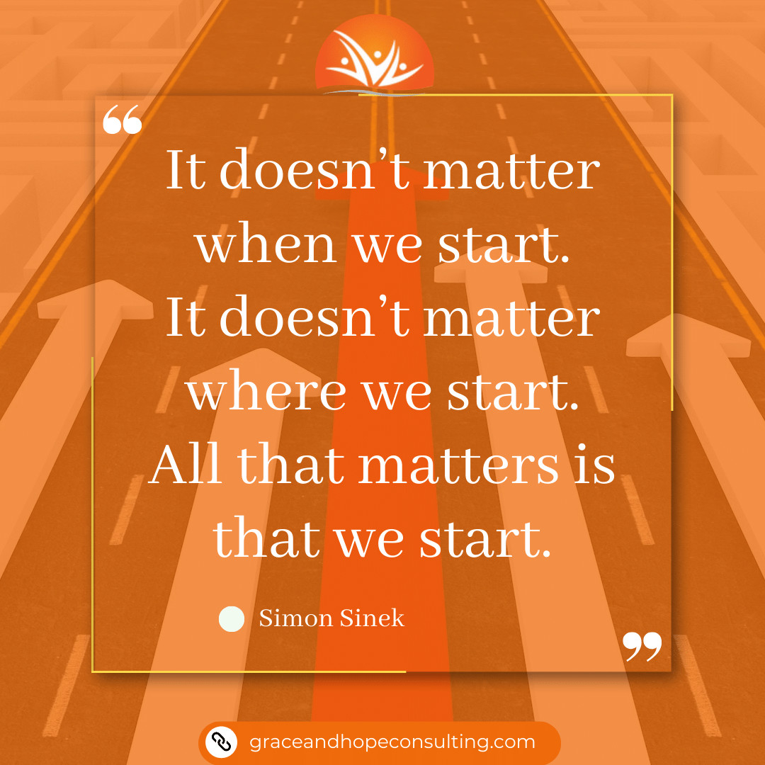 'It doesn’t matter when we start.
It doesn’t matter where we start.
All that matters is that we start.'
~Simon Sinek

#NoExcusesStartNow #BeginWithoutFear #StartAnytimeAnywhere #NoMoreProcrastination #InitiateChangeBoldly #StartHereNoExcuses #BreakTheDelayChains